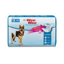 Four Paws Wee Wee Disposable Dog Diapers, 12-Pack, FP1A035, Large - X-Large