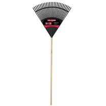 TRUPER® TRU TOUGH Wood Handle 24 IN Poly Rake, 30458, 48 IN