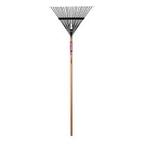 TRUPER® TRU TOUGH Wood Handle 24 IN Steel Rake, 30480, 54 IN