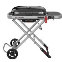Weber Traveler Portable Propane Gas Grill, Black, 9010001