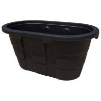 Century Products Oblong Poly Water Tank, Black, 2 FT x 2 FT x 4 FT, CP224BK, 100 Gallon