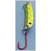 HT&trade; Jig A Whopper Hawger Spoon Rattle, HSRB-18C, Chartuse Prisim, 1/8 OZ
