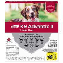 Elanco™ K9 Advantix™II Flea, Tick, Mosquito Prevention for Large Dogs 21-55 LB, 2-Doses, ADX06071