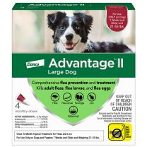 Elanco™ Advantage™II Topical Flea Treatment for Large Dogs 21-55 LB, 4-Doses, ADV20283