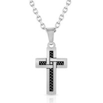 Montana Silversmiths Intertwined with Faith Cross Necklace, NC3117
