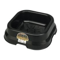 Little Giant Plastic Salt and Mineral Block Pan, MP10BLACK, Black, 10 Quart