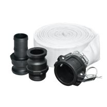 DEWALT Discharge Hose Kit with Quick-Connect, Universal Cam-Lock Fittings, DXWP69646, 1.5 IN x 25 FT