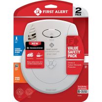 FIRST ALERT® Smoke and Carbon Monoxide Alarm Value Pack, Battery Powered, 1046743