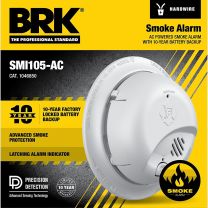 BRK® Ion Smoke Alarm, Interconnected with 10-Year Battery Backup, 1046850