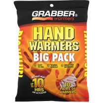 GRABBER® Hand Warmers Big Pack, 10-Pair Pack, HWPP10DISPLAYUSA