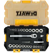 DEWALT TOUGHSERIES™ Tough Box Drive Mechanics Tool Set, 30-Piece, DWMT45412, 3/8 IN