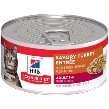 Bomgaars Hill s Science Diet Adult 1 6 Canned Cat Food Savory Turkey Entre Wet Food