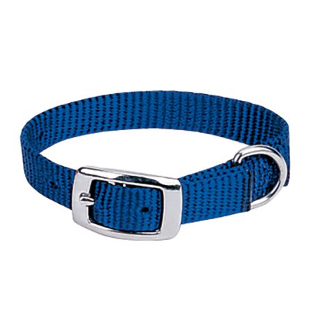 WEAVER PET Prism Choice Nylon Dog Collar 07 0300 BL 15 Blue 3 4 IN x 15 IN
