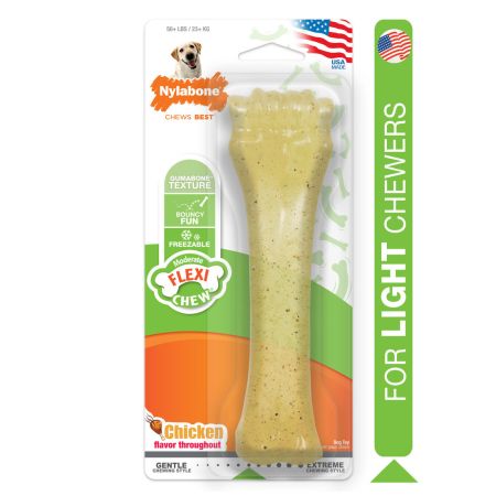 Bomgaars Nylabone Moderate Chew Chicken Dog Toy Rawhide