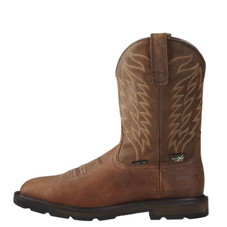 Ariat men's groundbreaker square toe work boots top