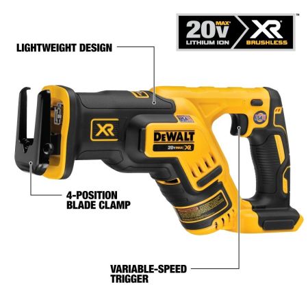 Bomgaars DEWALT Brushless Compact Reciprocating Saw Tool Only 20V MAX Reciprocating Saws