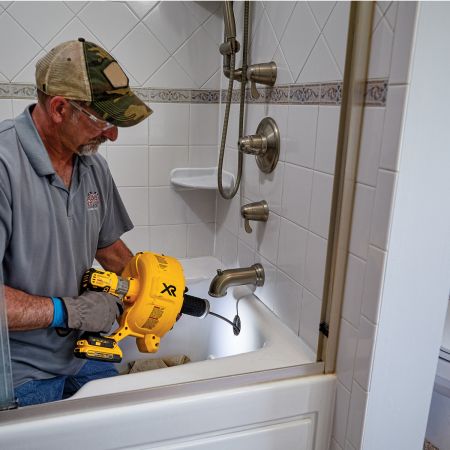 Drain snake dewalt on sale