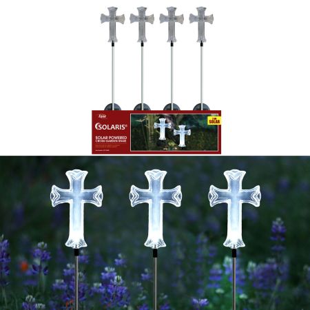 Alpine Solar Cross Garden Stake SOT162BB