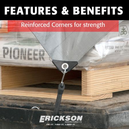 Bomgaars : Erickson Heavy-Grade Poly Tarp, Silver : Tarps