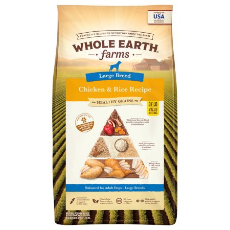 Bomgaars Whole Earth Farms Healthy Grains Dry Dog Food Large Breed Chicken and Rice Recipe Dry Food