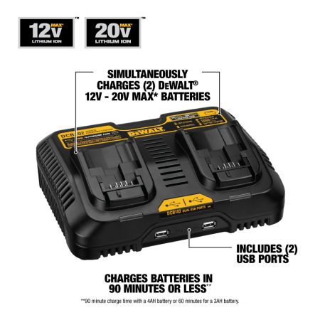 Dewalt battery with usb port best sale