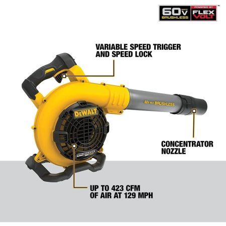Dewalt cordless blower 60v hotsell