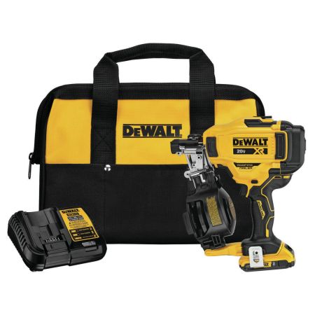 Bomgaars DEWALT 20V MAX 15 Cordless Coil Roofing Nailer Kit Roofing Nailers