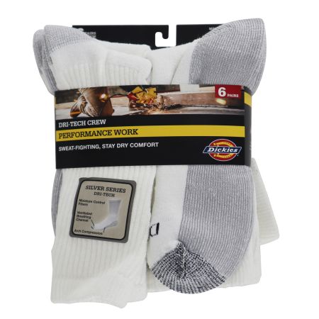 Dickies Men s Dri Tech Performance Work Socks 6 Pack