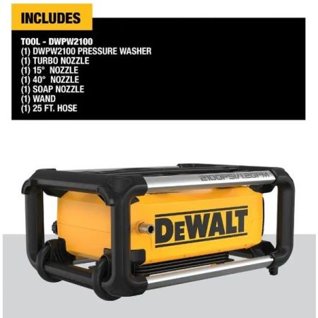 Bomgaars DEWALT Cold Water Electric Pressure Washer 2100 PSI 1.2 GPM Pressure Washers