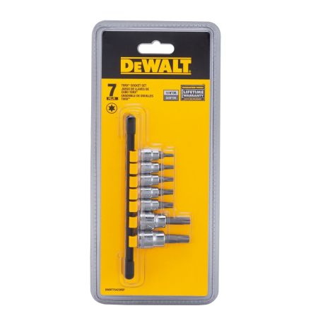 Bomgaars : DEWALT 1/4-3/8 IN Drive Torx Bit Socket Set, 7