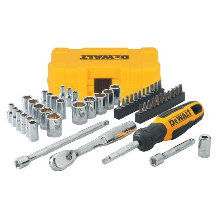 Bomgaars DEWALT 1 4 IN Drive SAE and Metric Mechanics Tool Set 50 Piece Tool Sets