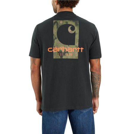 Carhartt Men s Loose Fit Heavyweight Short Sleeve Camo Logo Graphic T Shirt