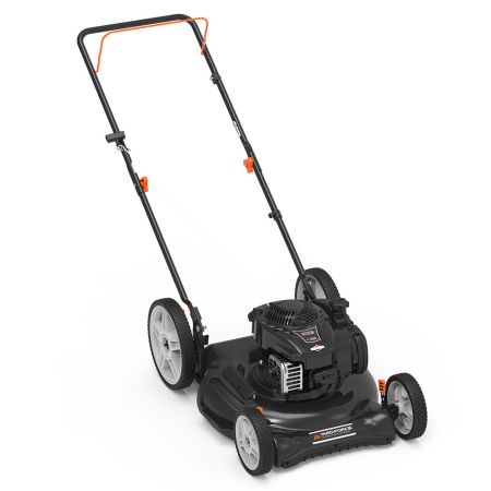Yard Force Gas Walk Behind Push Mower with 2 n 1 Cutting System 22 IN E450 125cc YF22 2N1