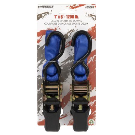 Bomgaars : Erickson 1200 Lb Motorcycle/Atv Ratchet Strap, 2-Pack