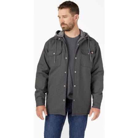 Dickies Men s Water Repellent Duck Hooded Shirt Jacket