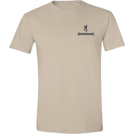 Bomgaars Browning Two Tone Rifle Flag M Short Sleeve Graphic T Shirt Shirts