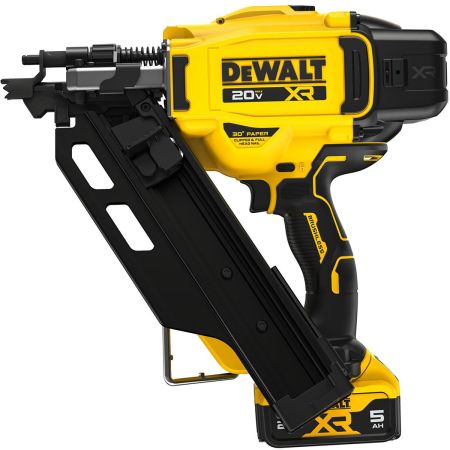 DEWALT 20V MAX XR Brushless Cordless 30 Paper Tape Framing Nailer Kit DCN930P1