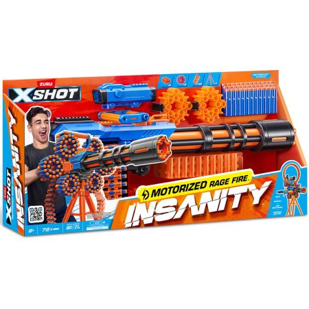 Bomgaars : ZURU X-SHOT Insanity Motorized Rage Fire Dart Gun