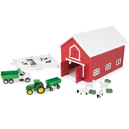【​限​定​販​売​】 Farm Deere John : Bomgaars Playset 24 Barn, On-the-Go with トイガン