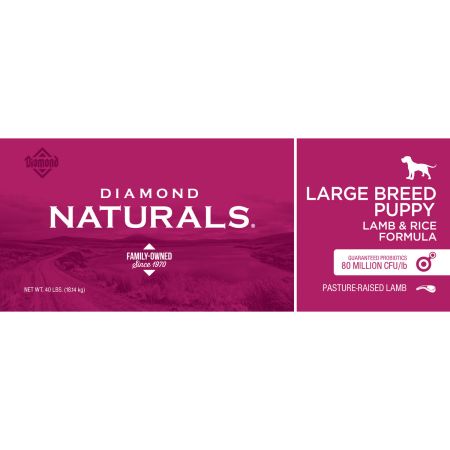Bomgaars Diamond Naturals® Large Breed Puppy, Lamb Rice