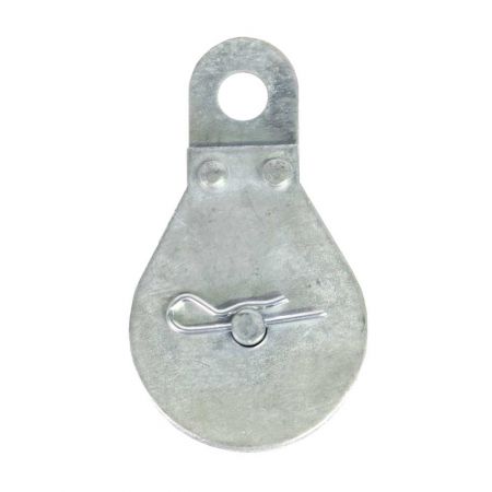 Zinc Plated Finish Koch Industries 3212093 Fixed Eye Cable Block with 2-Inch Sheave