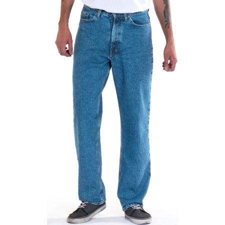 Bomgaars : Full Blue 5-Pocket Relaxed Fit 100% Cotton Jean : Jeans