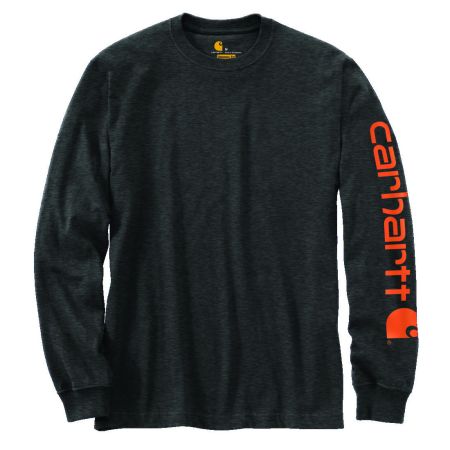 Bomgaars : Carhartt Loose Fit Heavyweight Long-Sleeve Logo Sleeve ...