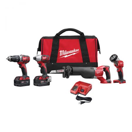 tempo stem Brullen Bomgaars : Milwaukee Tool Combo Kit, 4-Piece, M18 : Combo Kits