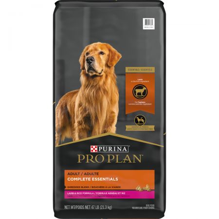 PURINA PRO PLAN High Protein Dog Food With Probiotics for Dogs Shredded Blend Lamb Rice Formula 47 LB Bag