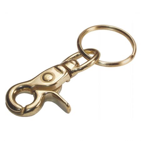 Hillman Trigger Snap Hook With Key Ring, 711083