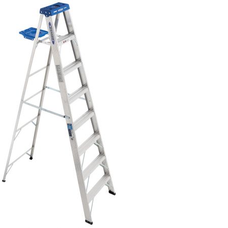 Werner 8 ft discount aluminum step ladder