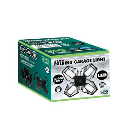 Led folding shop garage light