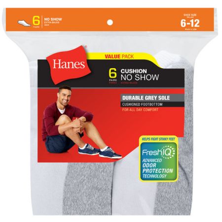 Hanes no show socks new arrivals mens