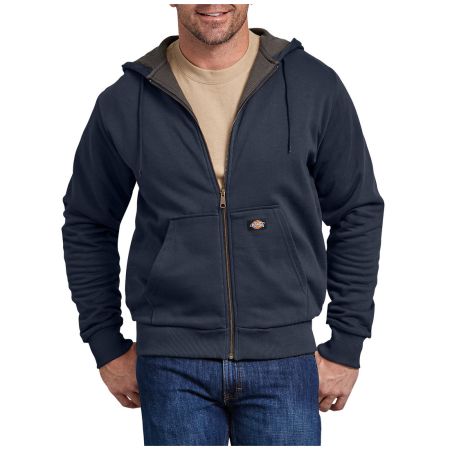 dickies men's thermal lined fleece hoodie
